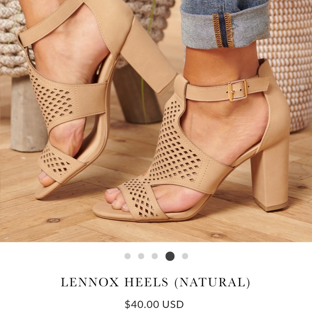 Nude heels brand new in box size 5.5